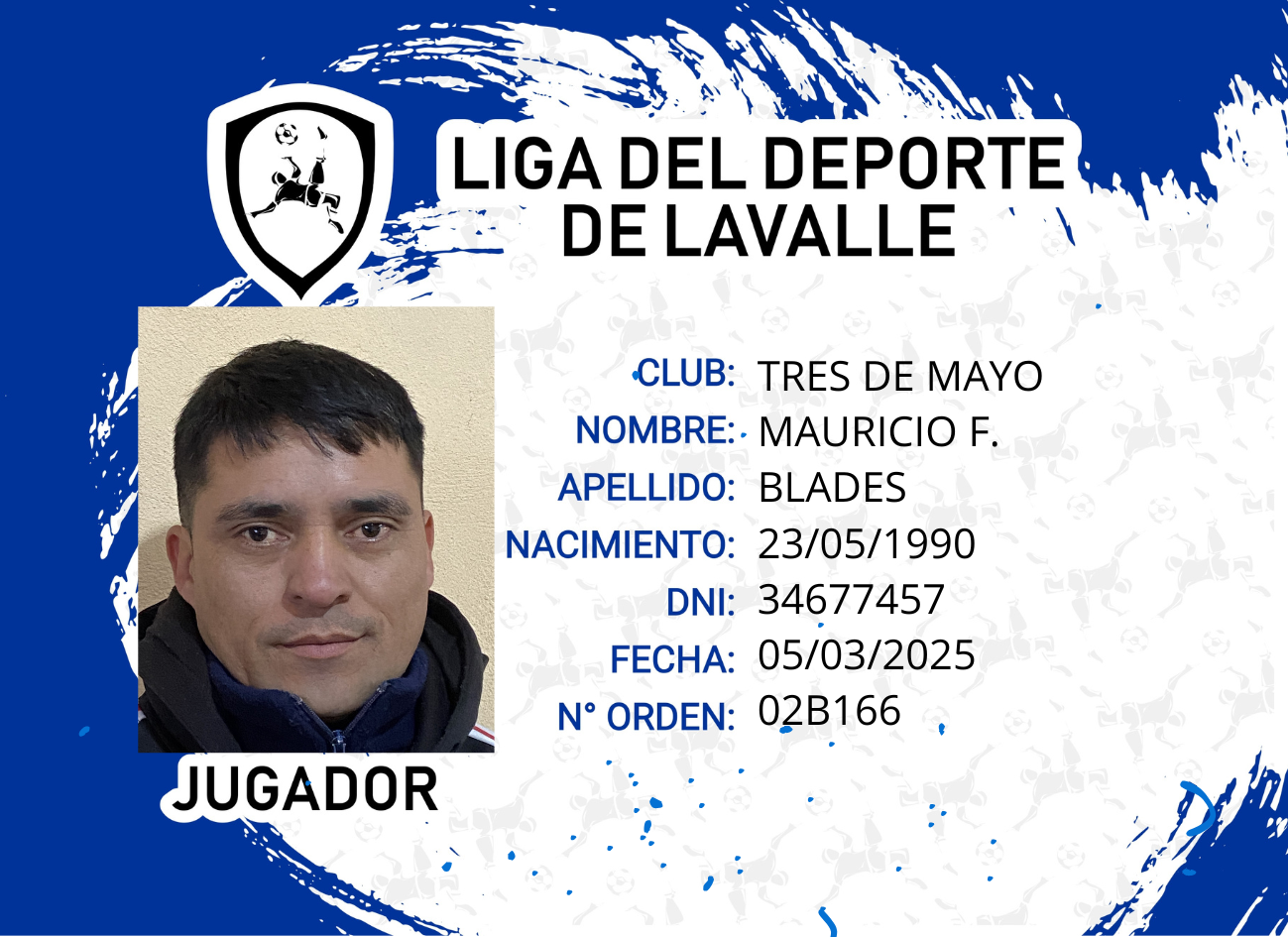 Foto carnet Baldes Mauricio