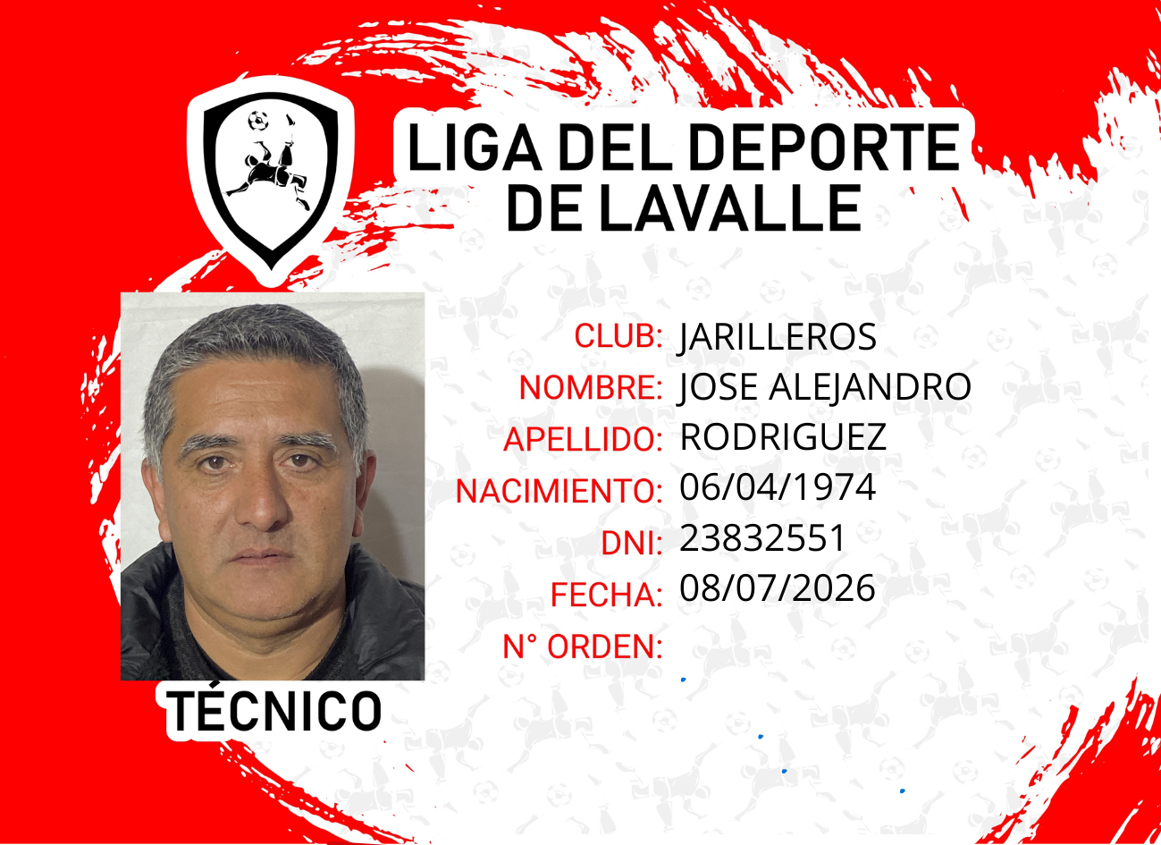 Foto carnet RODRIGUEZ JOSE ALEJANDRO
