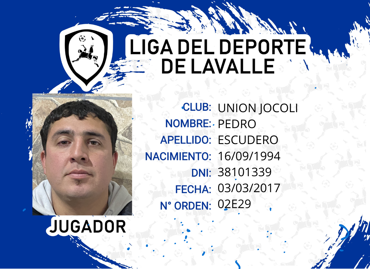 Foto carnet ESCUDERO, PEDRO