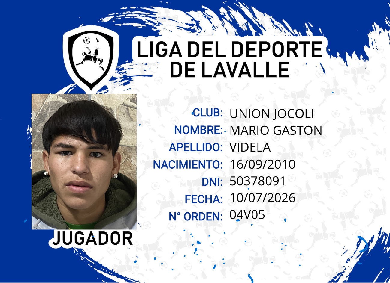 Foto carnet VIDELA, MARIO GASTON
