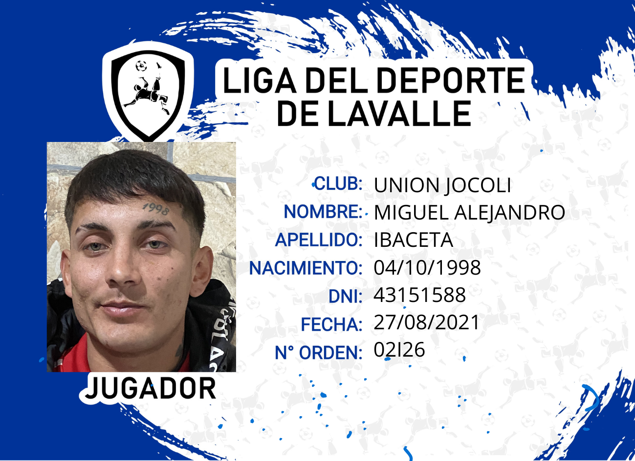 Foto carnet IBACETA, MIGUEL ALEJANDRO