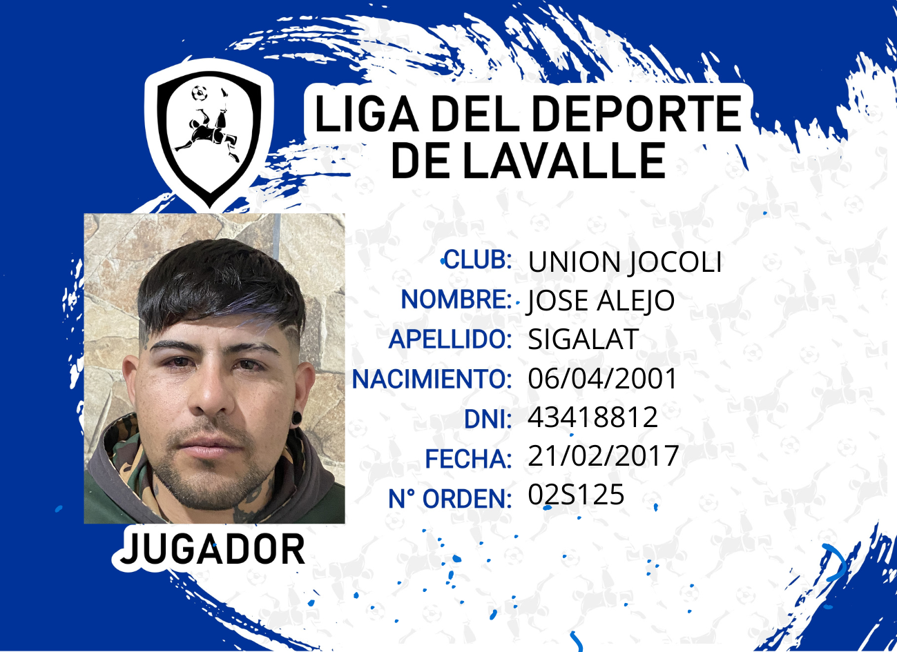 Foto carnet SIGALAT, JOSE ALEJO