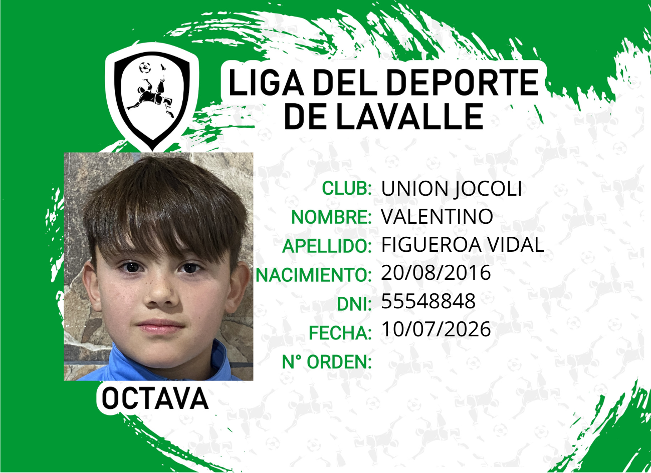 Foto carnet FIGUEROA VIDAL, VALENTINO
