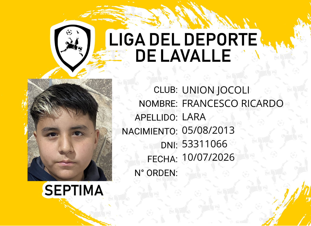 Foto carnet LARA, FRANCESCO RICARDO